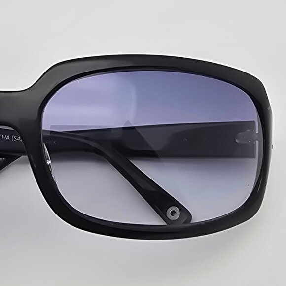 Coach Samantha S425 Black Frame Blue Gradient Lens Sunglasses w/ Case 63-18-110 - Picture 12 of 15